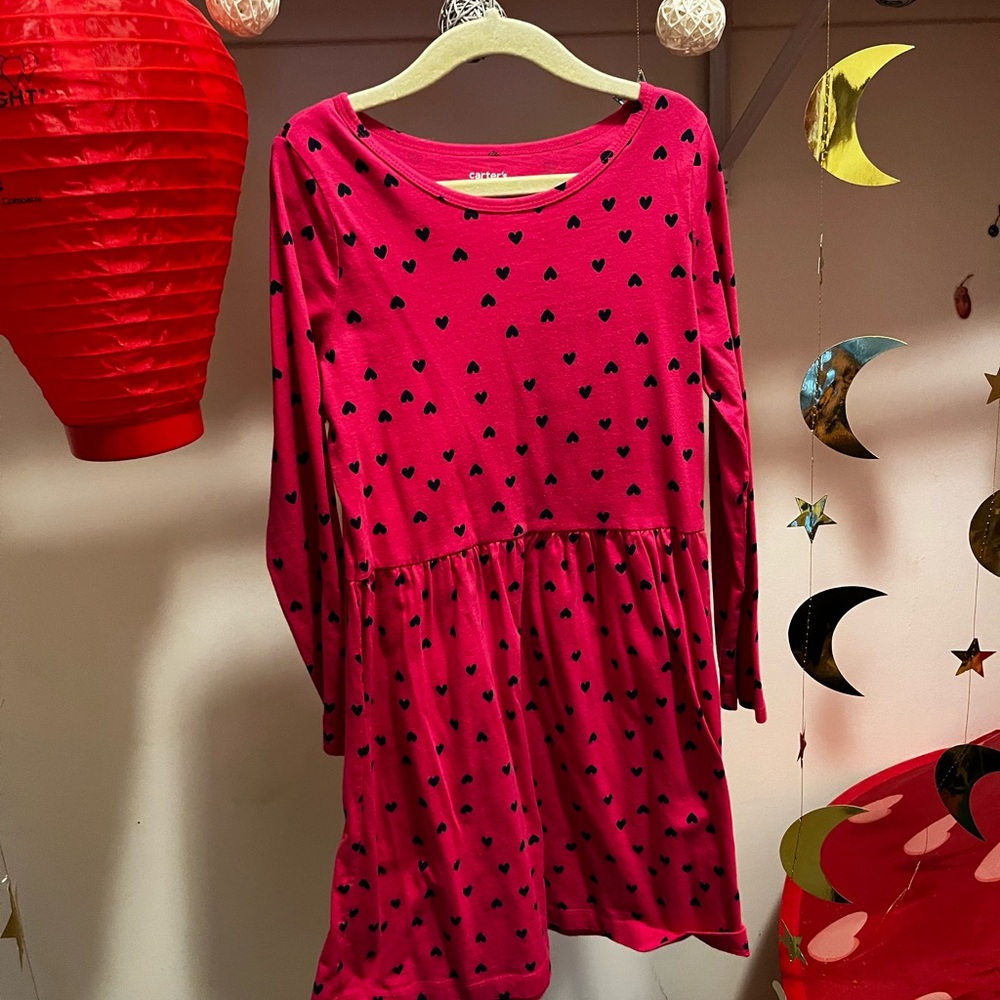 Carter’s kids cotton heart dress